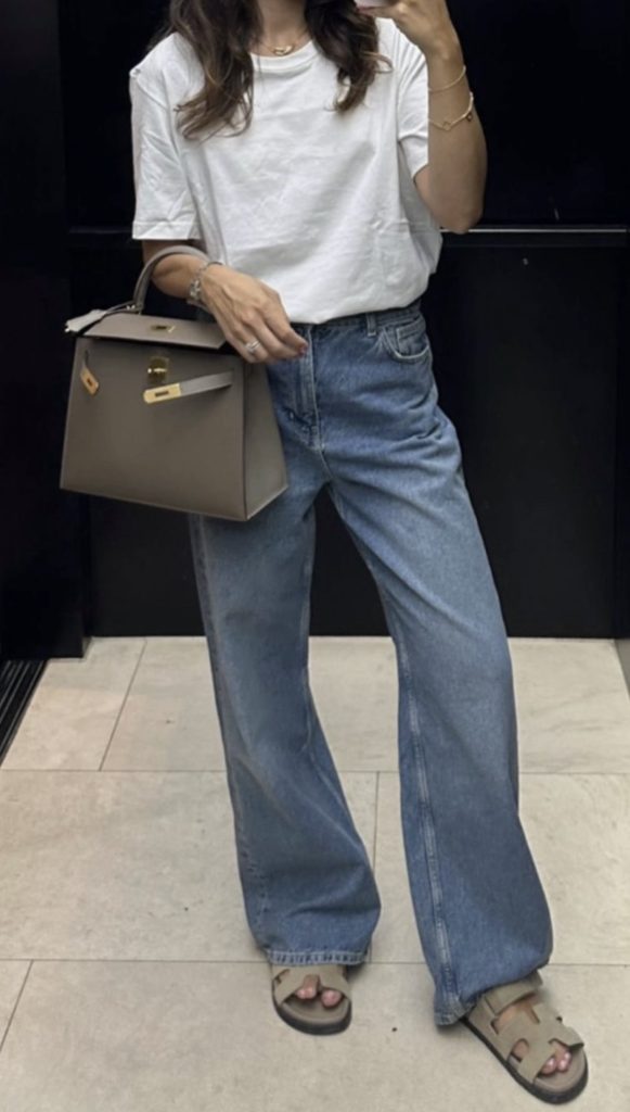 Blue jeans and white shirt Outfit