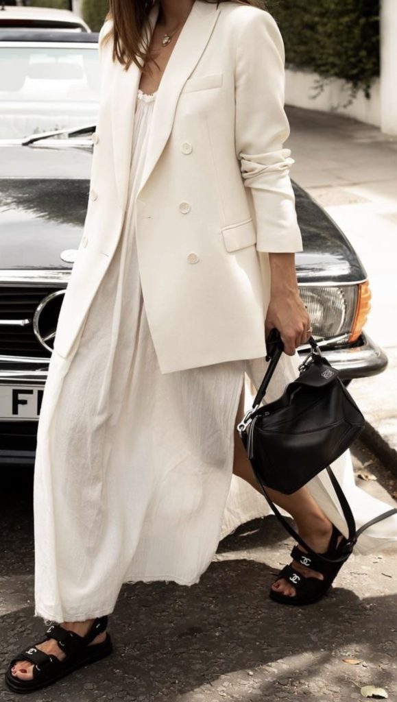 May Outfits inspiration to recreate - white Maxi Dress 