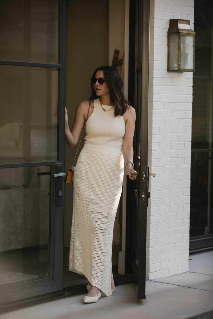 Summer Knit Skirt Outfit