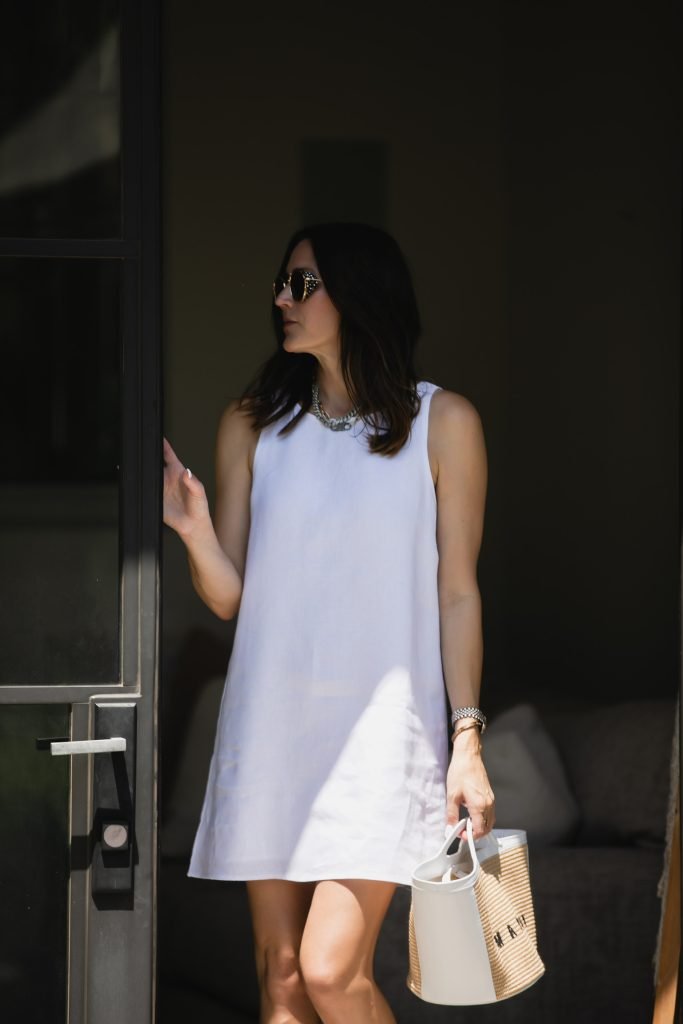 Old Money Summer Mini Linen Dress Outfits