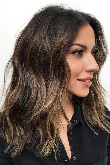 Wavy Mid-Length hair