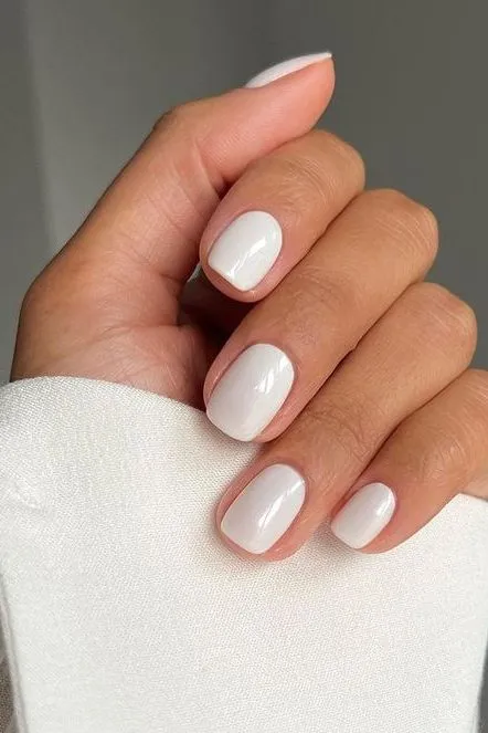 bright white nails