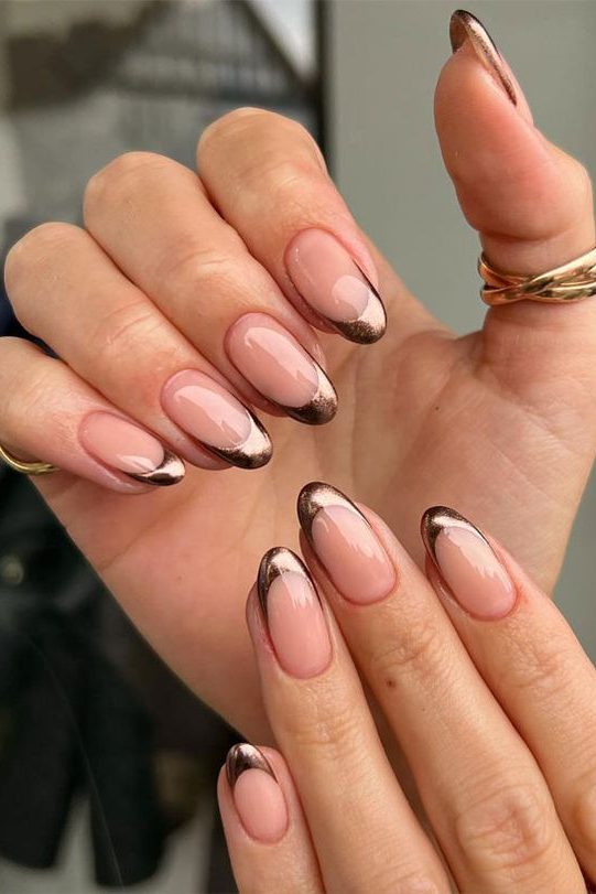 Metallic Accents Nails