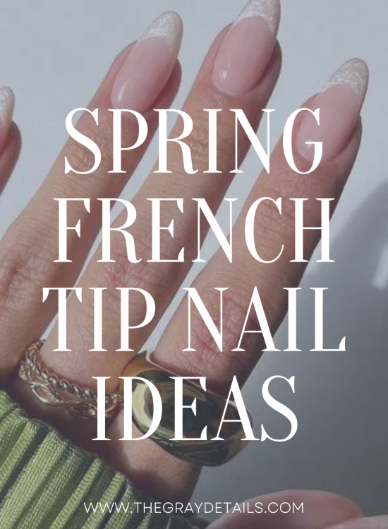 Spring French Tip Nails