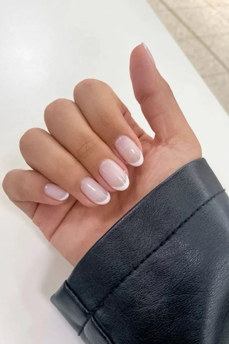 classic white french tip nails | Spring French Tip Nails