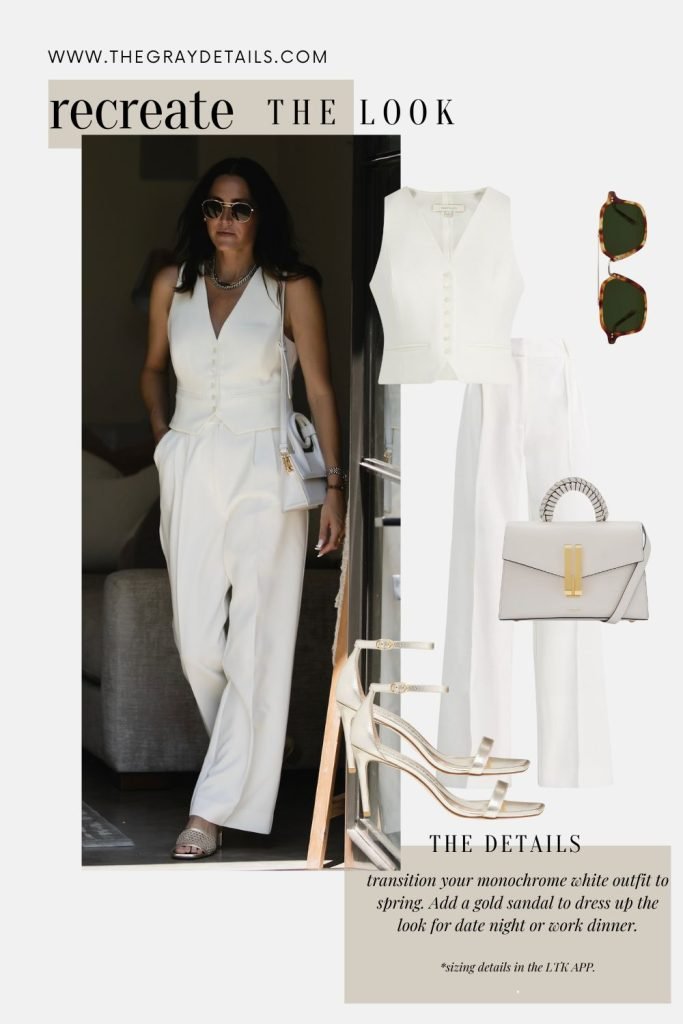 White Vest and Trousers Outfit