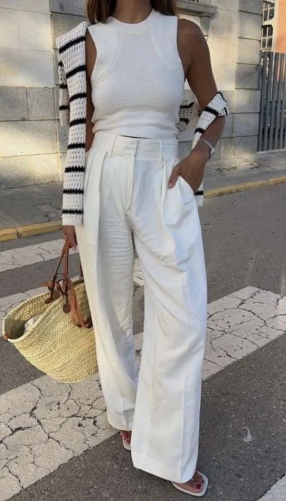 white spring style fashion