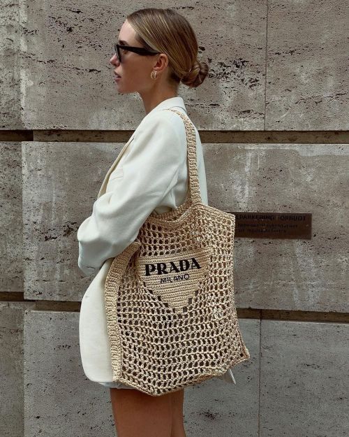 Prada Straw Bag