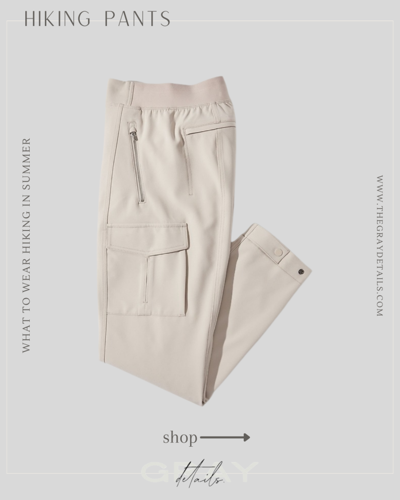 Athleta High Rise Cargo Pant - What to Wear Hiking in Summer