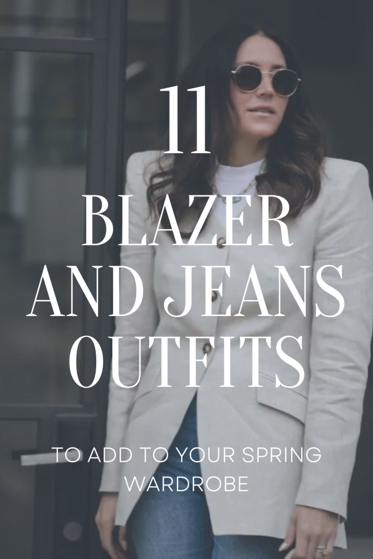Blazer and Jean Outfits for Spring - the gray details