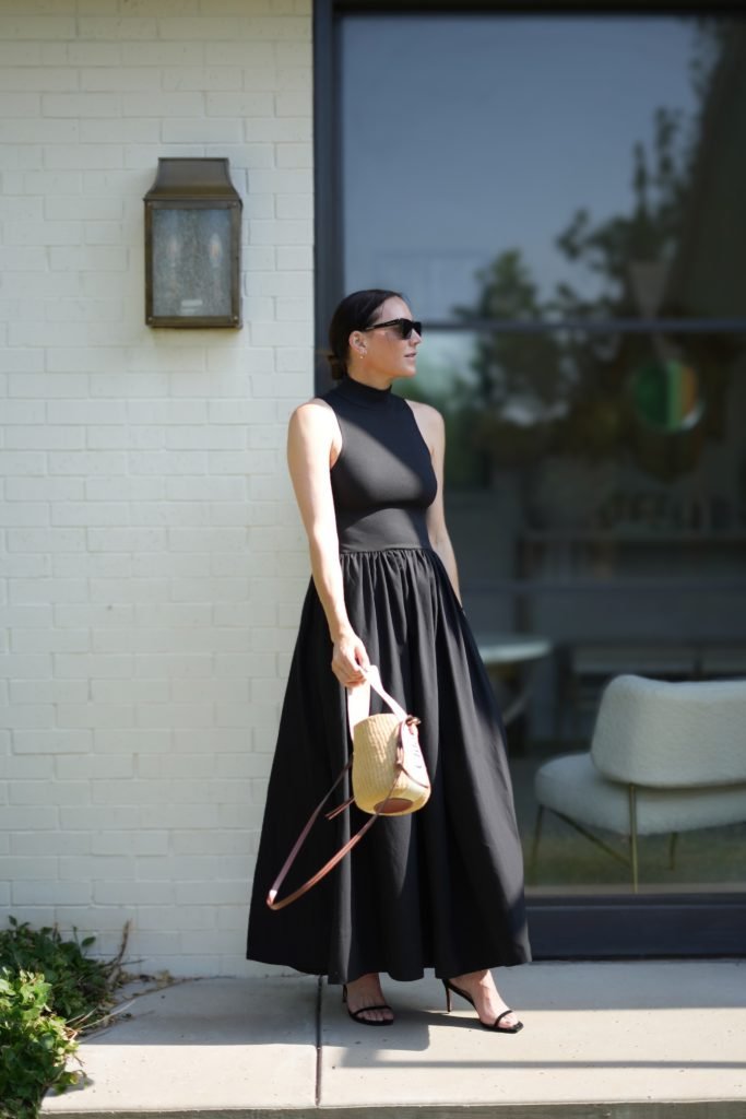 Black maxi dress outfit 