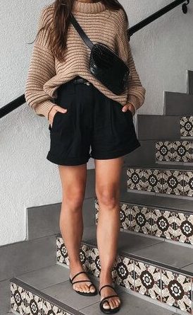 Black Shorts Casual Outfit