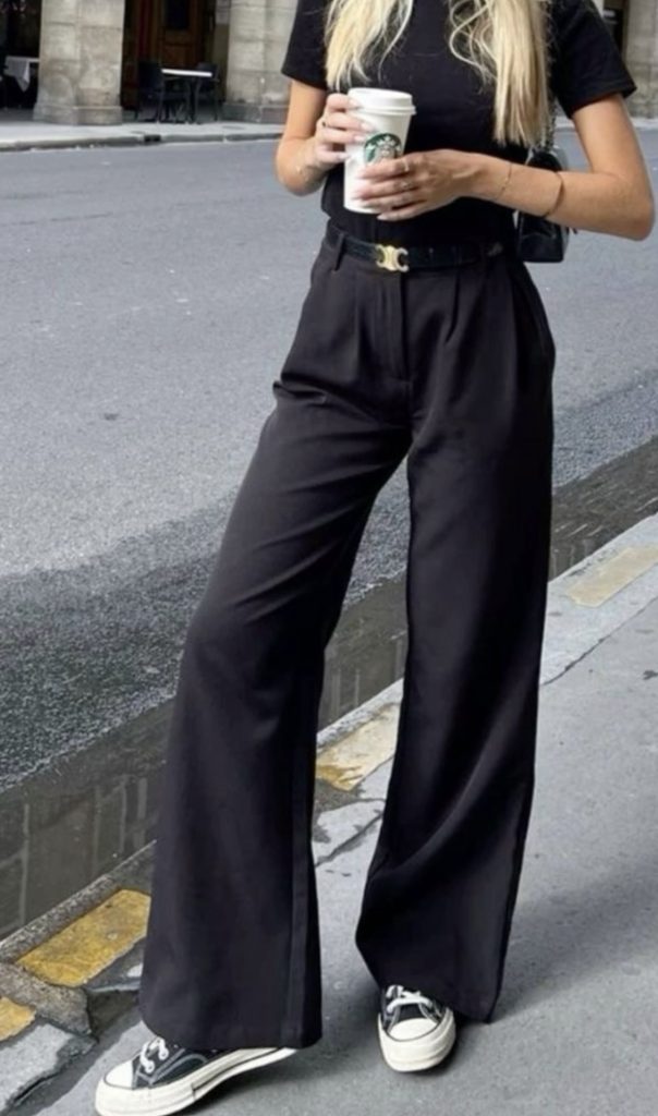 Black Trousers Outfit Idea