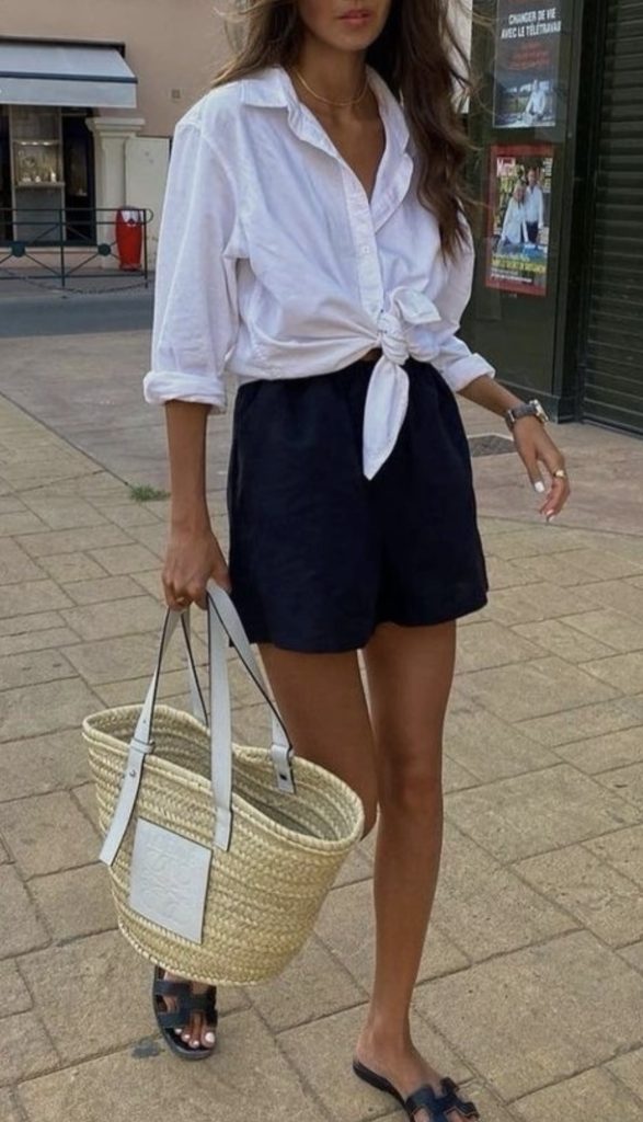Black shorts Outfit