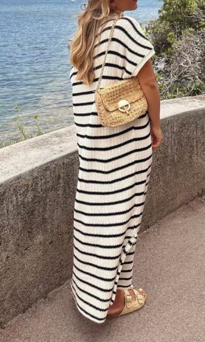 Striped Details Outfit