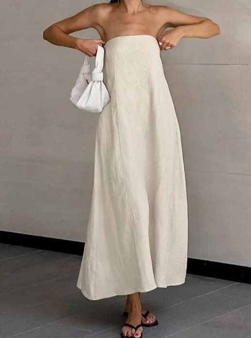 white dress Summer vacation outfits