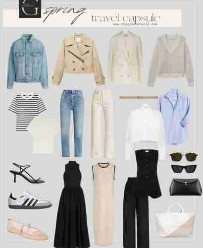spring travel Capsule wardrobe