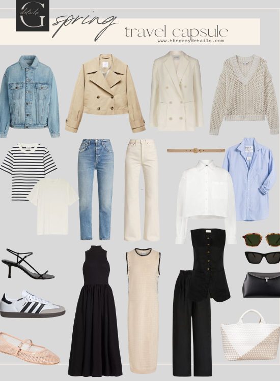 spring travel Capsule wardrobe