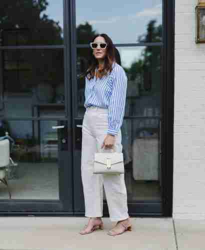 Summer striped outfits with Evereve