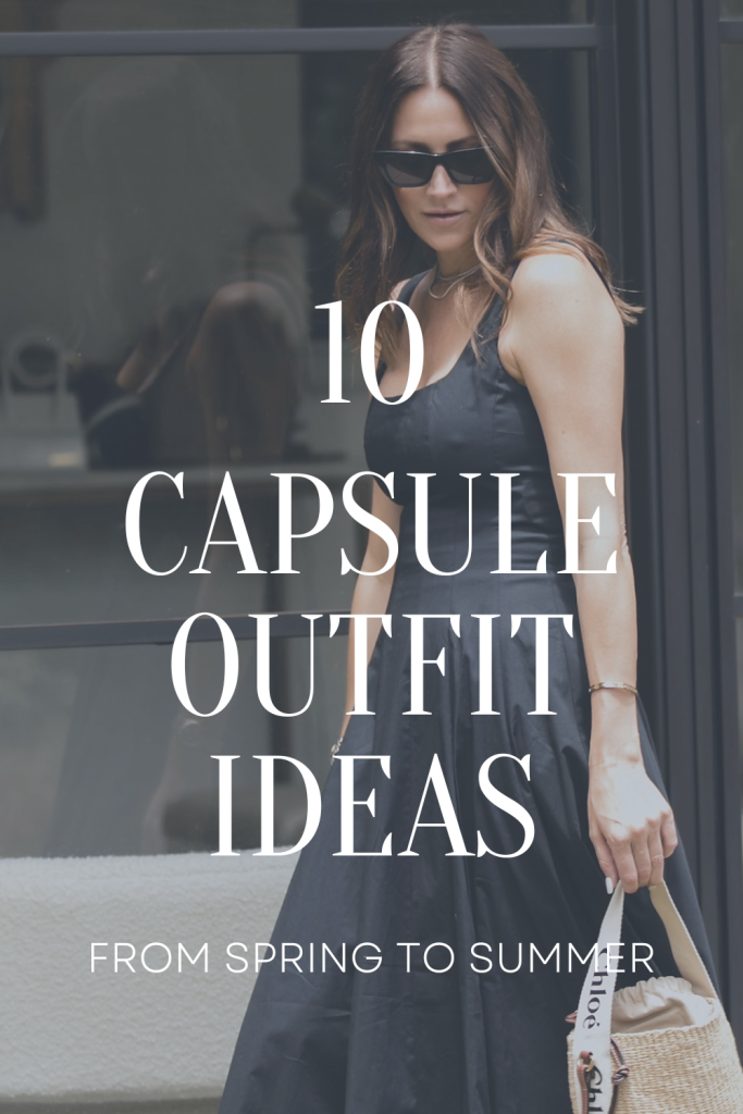 capsule outfit ideas from spring to summer
