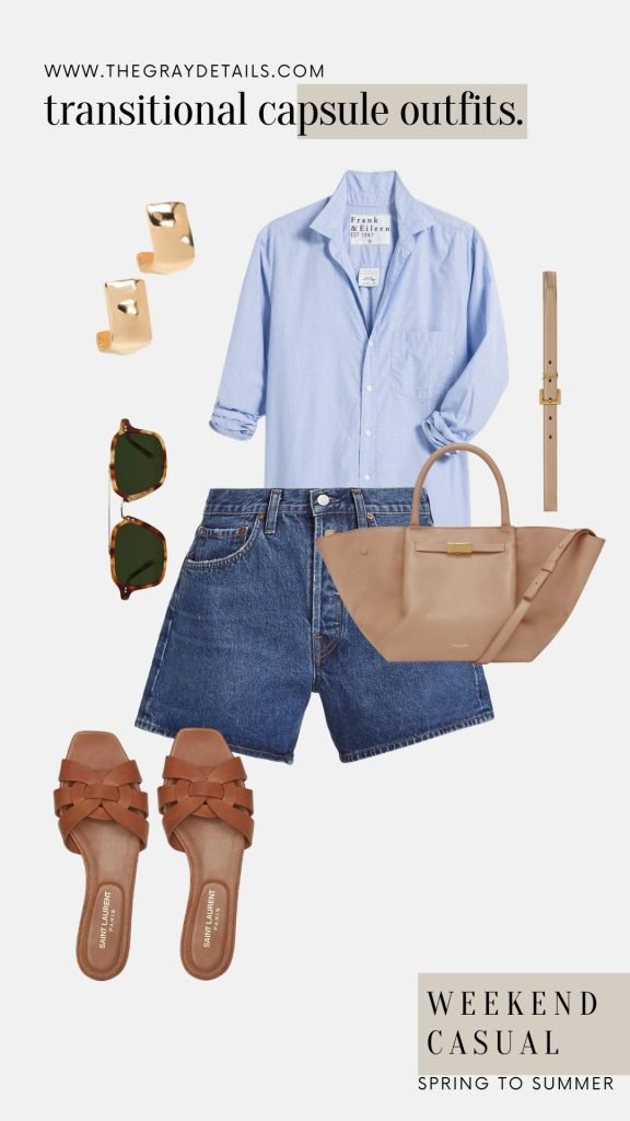 Weekend Casual Jean Shorts Outfit