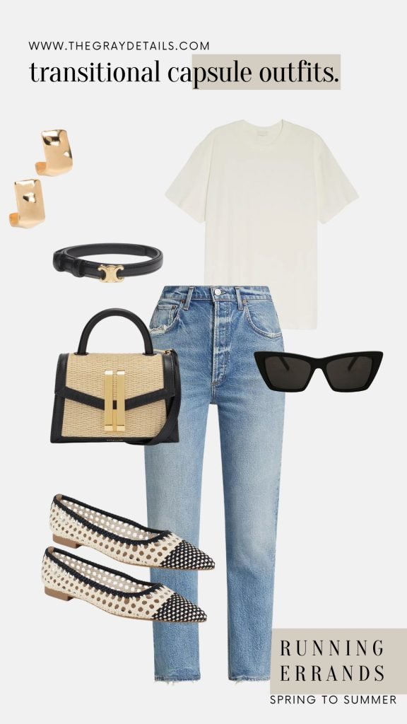Running Errands T-Shirt and Jeans Outfit