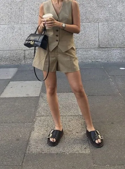 shorts set summer outfit