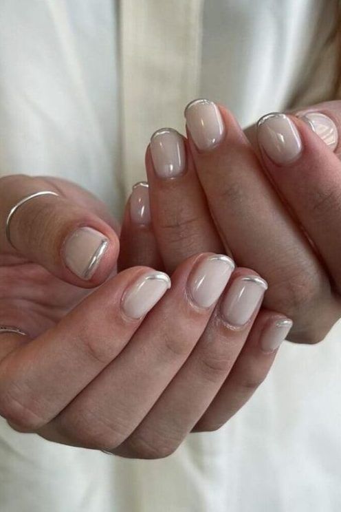 Glazed short french tips