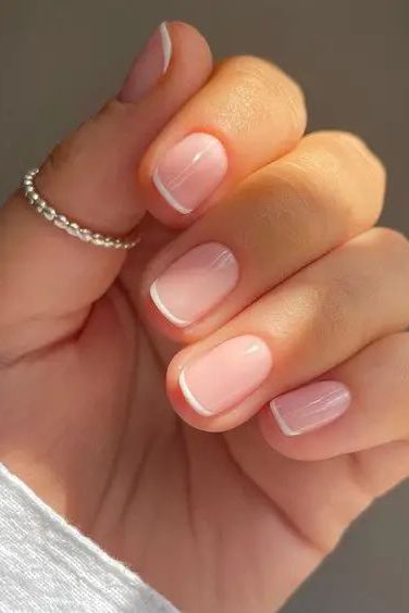chic french manicure nails