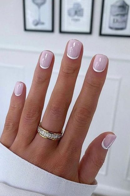reverse short french tips