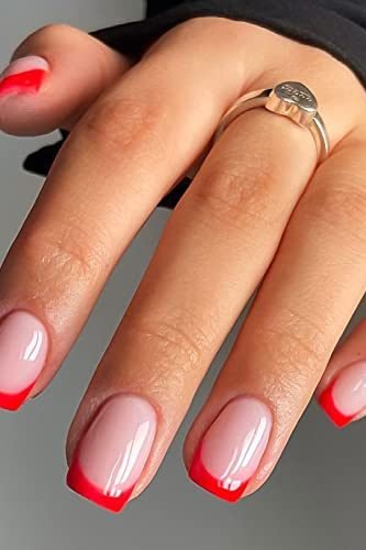 cherry red nails