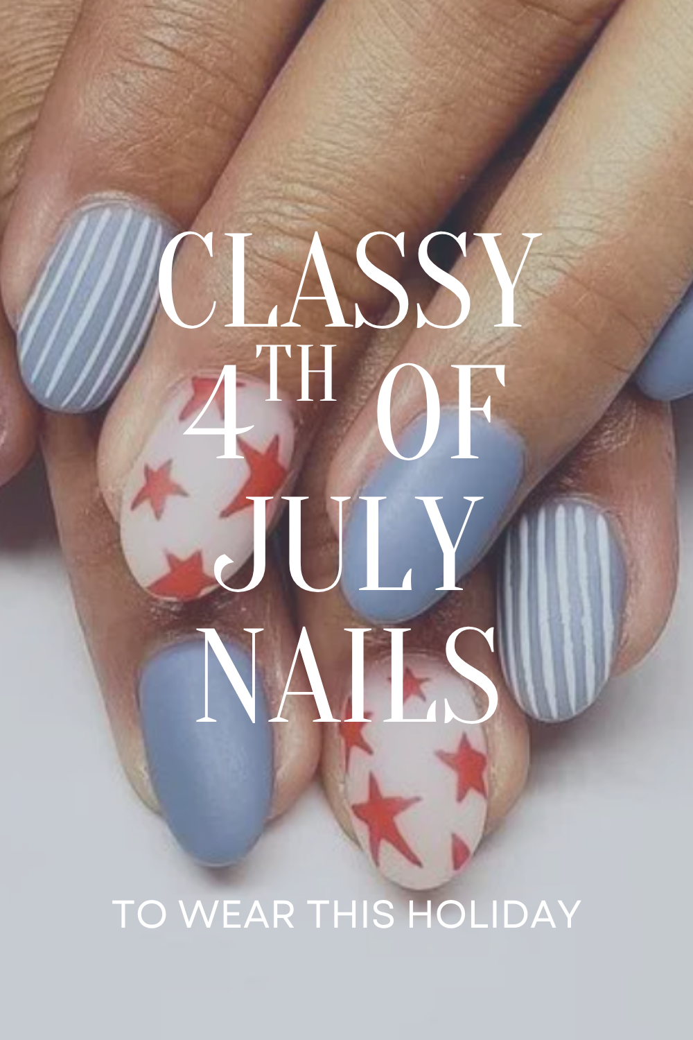 Patriotic Red and Blue Nails Trend