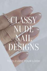 40+ Classy Nude Nail Designs - the gray details