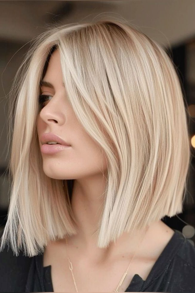 inverted Bob style | Haircuts for Thin Fine Hair