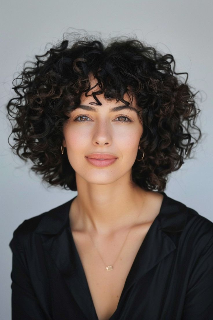 Curly Bob Cut