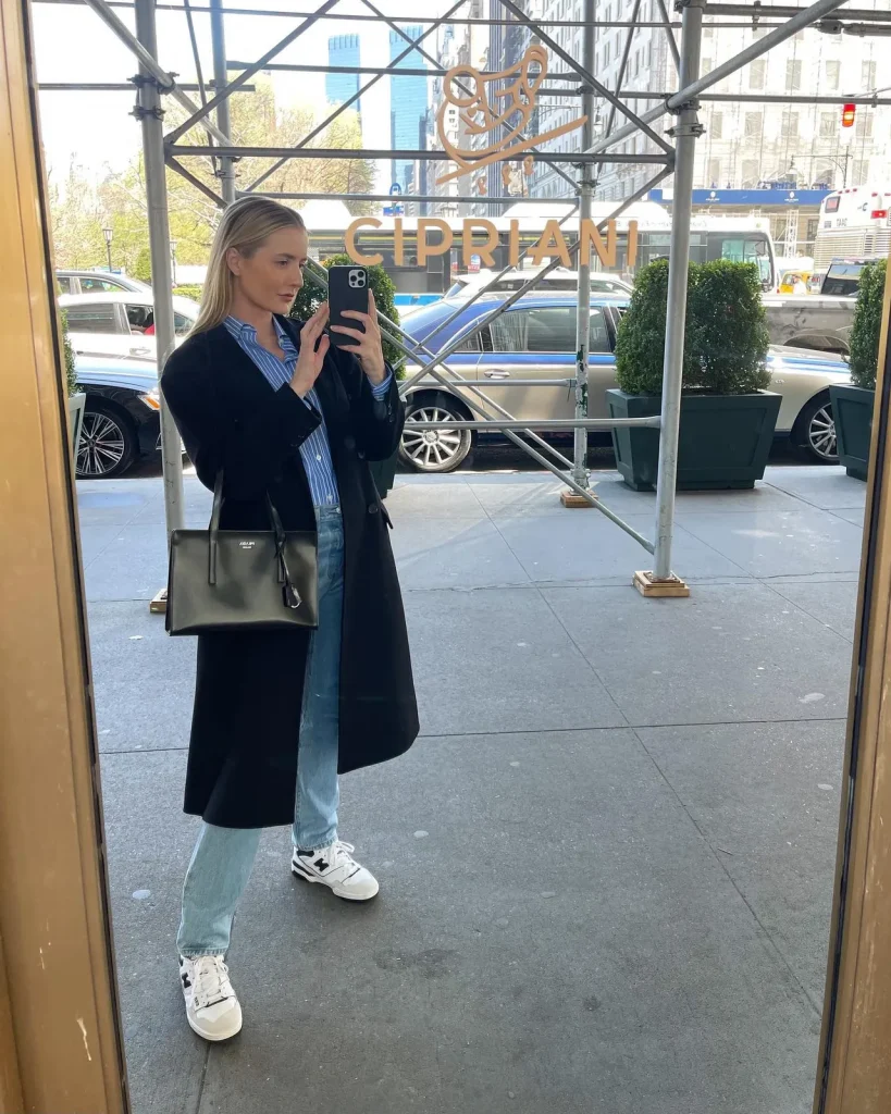 New Balance 550 with coat