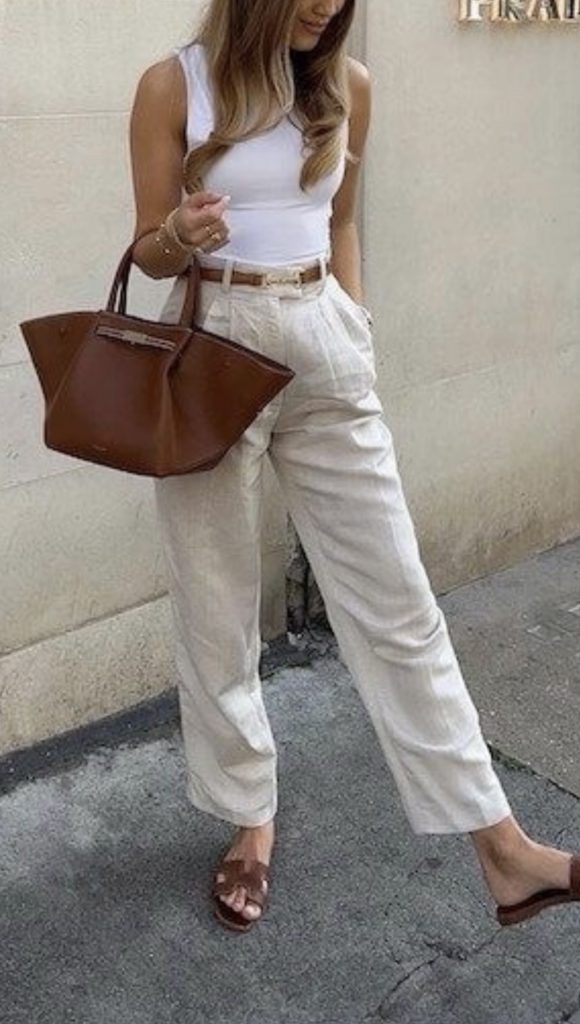 Linen pants outfits