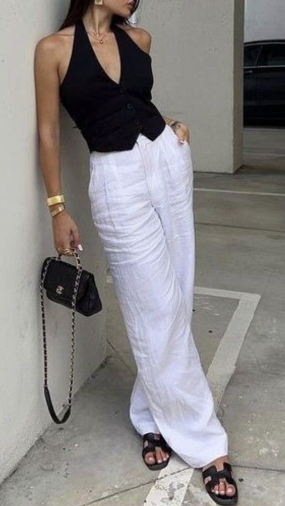 Linen pants vacation style