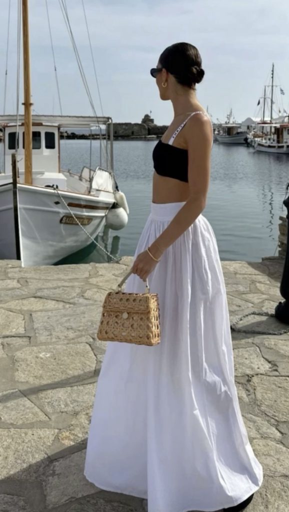 White Skirt summer outfits