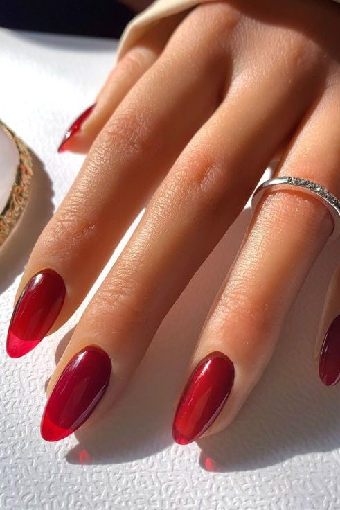 jelly red Nail ideas