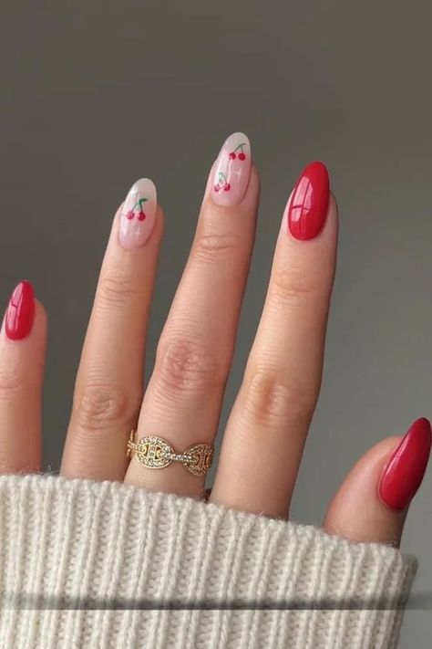 Cherry Summer Nails