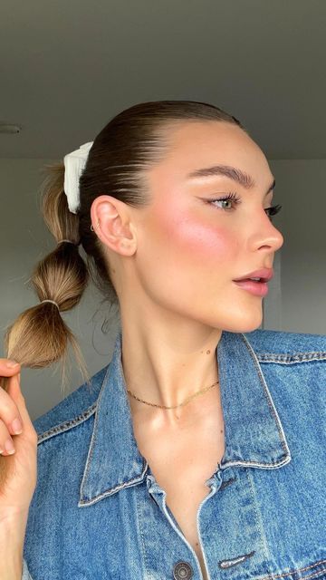 Sunset Blush on fair skin
