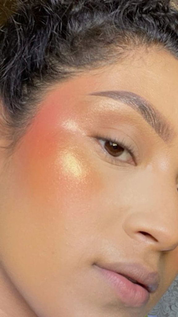 Sunset Blush Makeup