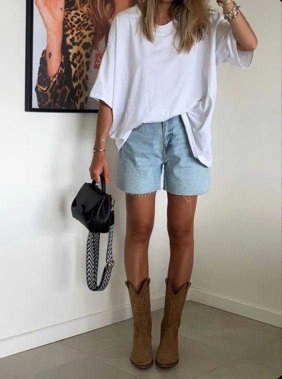cowboy boots summer outfit