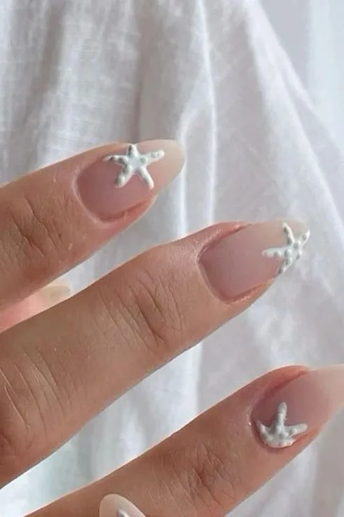 beach vacation nails