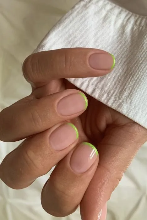 Yellow Green nails