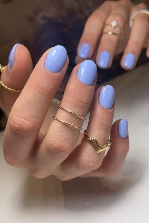 periwinkle blue nails