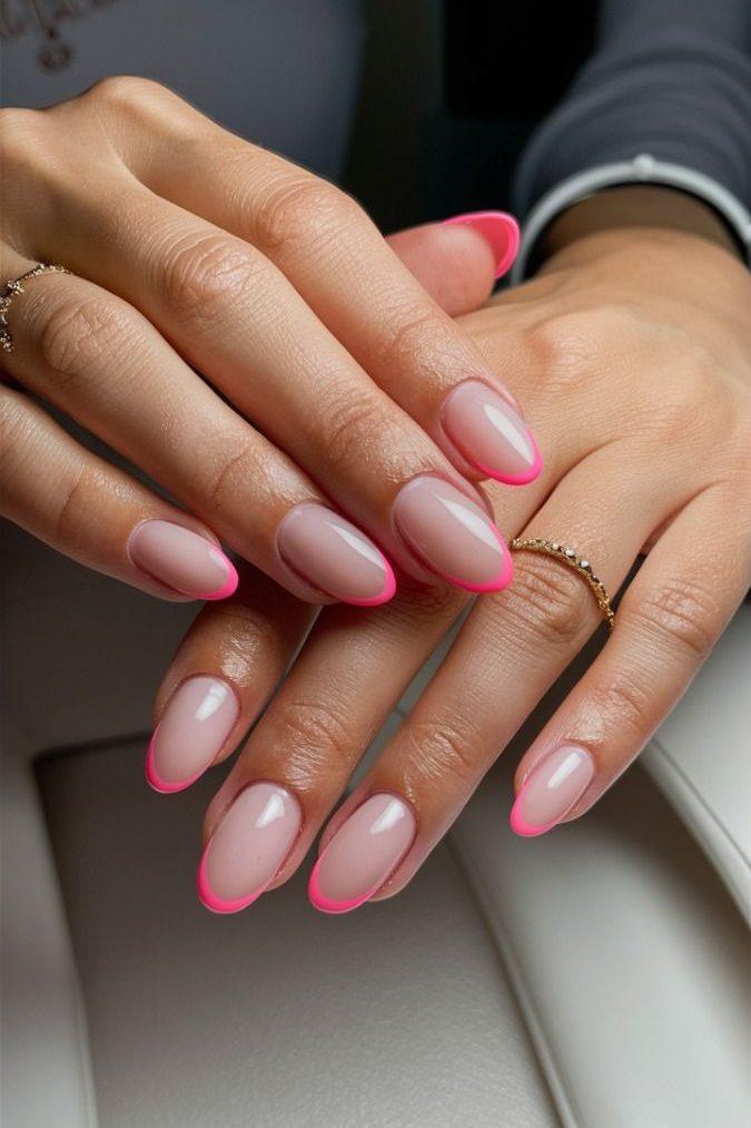 barbie pink french tips