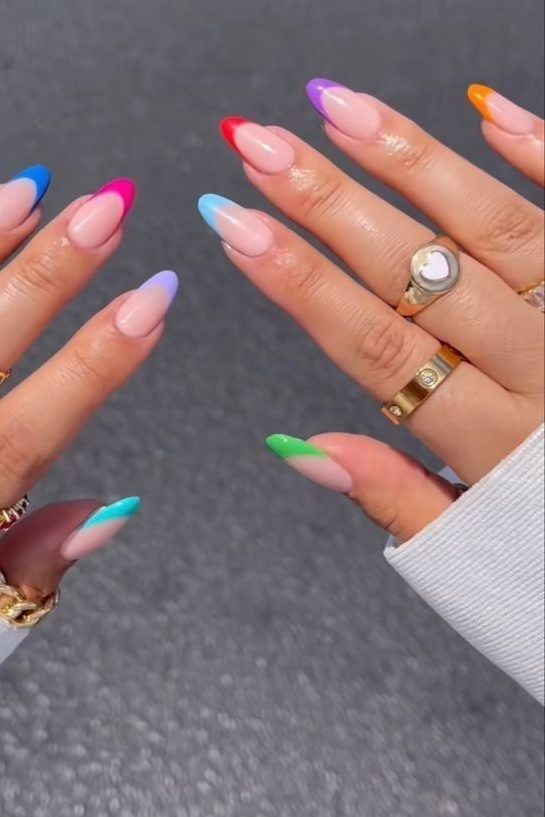 Bright Neon Summer Nail Designs