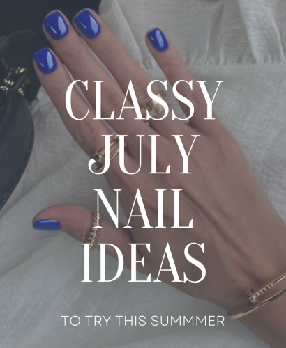 Classy July Nails